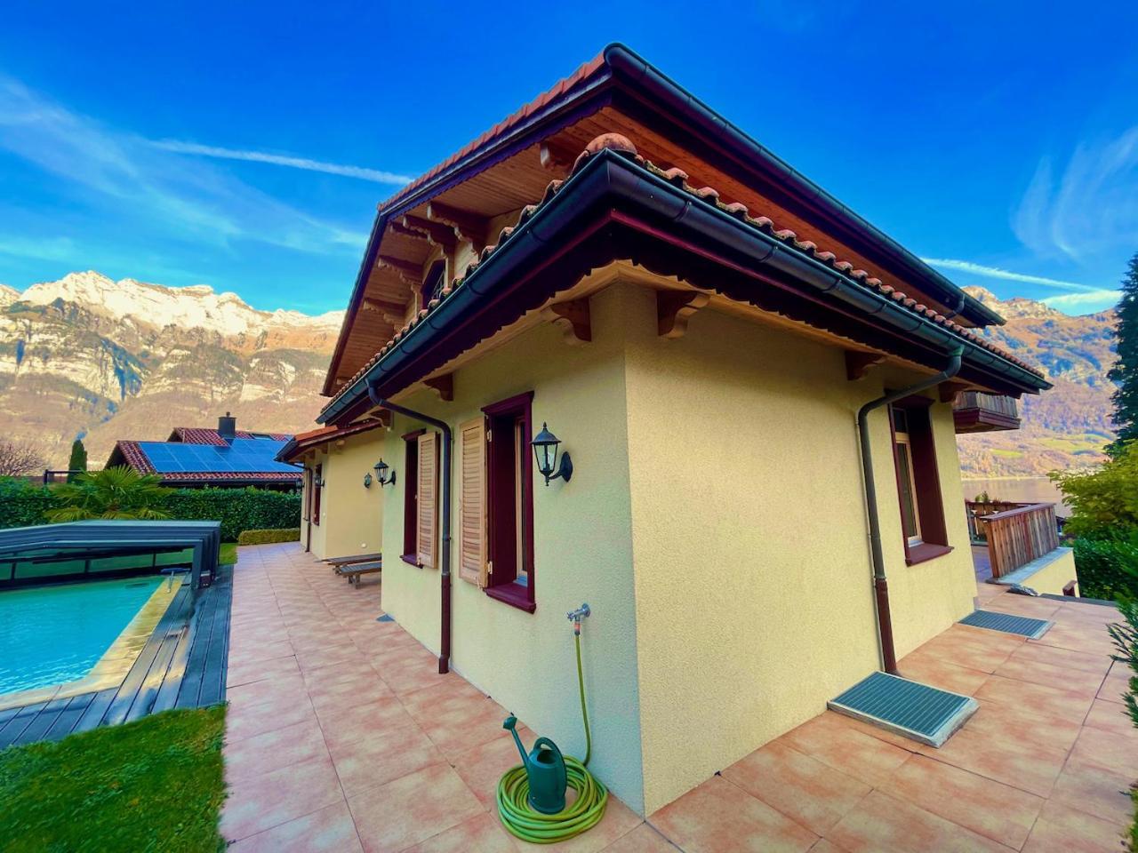 Doodle'S Amazing Chalet -Walensee - Flumserberg - Churfirsten - Heidiland - Pool - Sauna Mols Екстер'єр фото