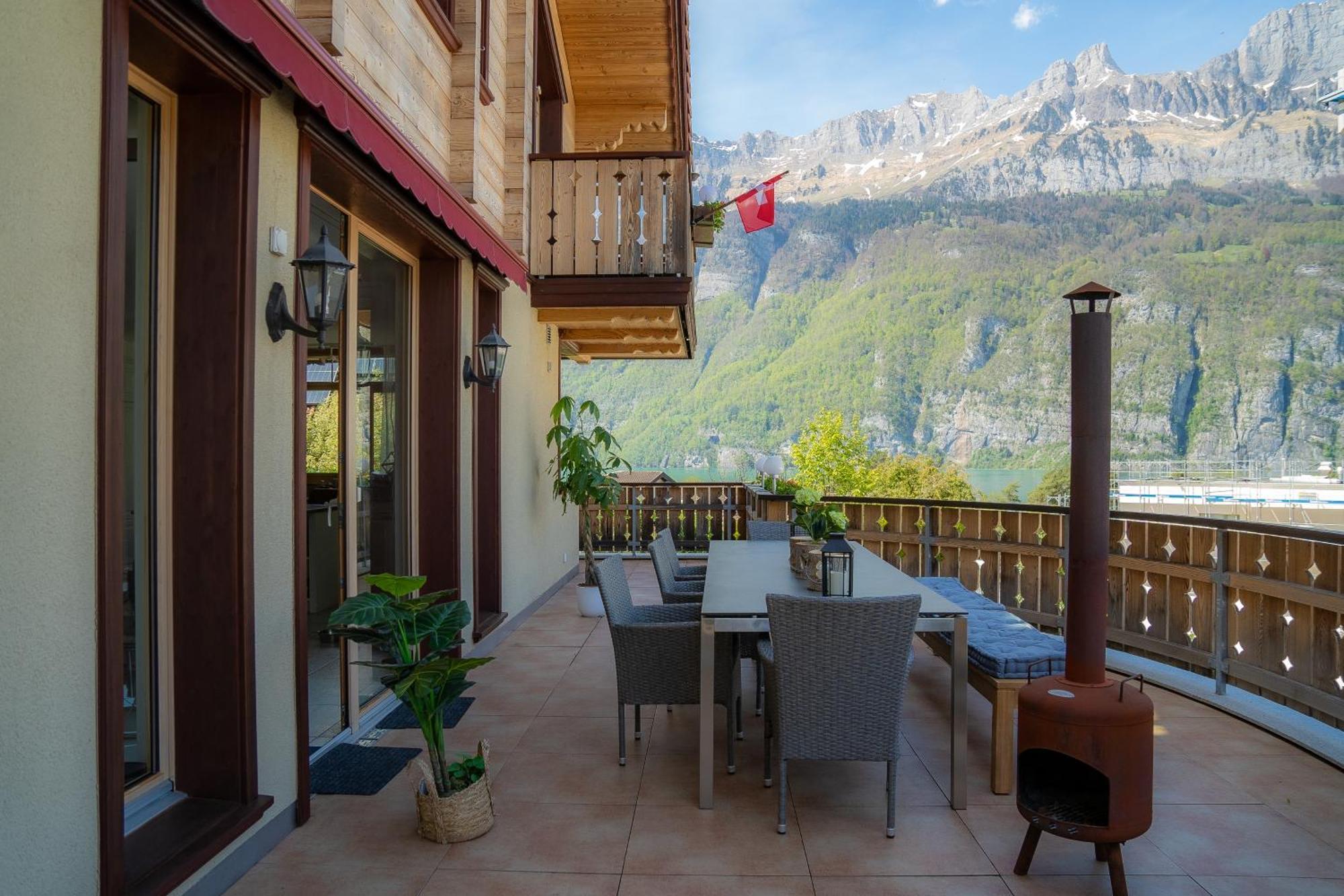 Doodle'S Amazing Chalet -Walensee - Flumserberg - Churfirsten - Heidiland - Pool - Sauna Mols Екстер'єр фото